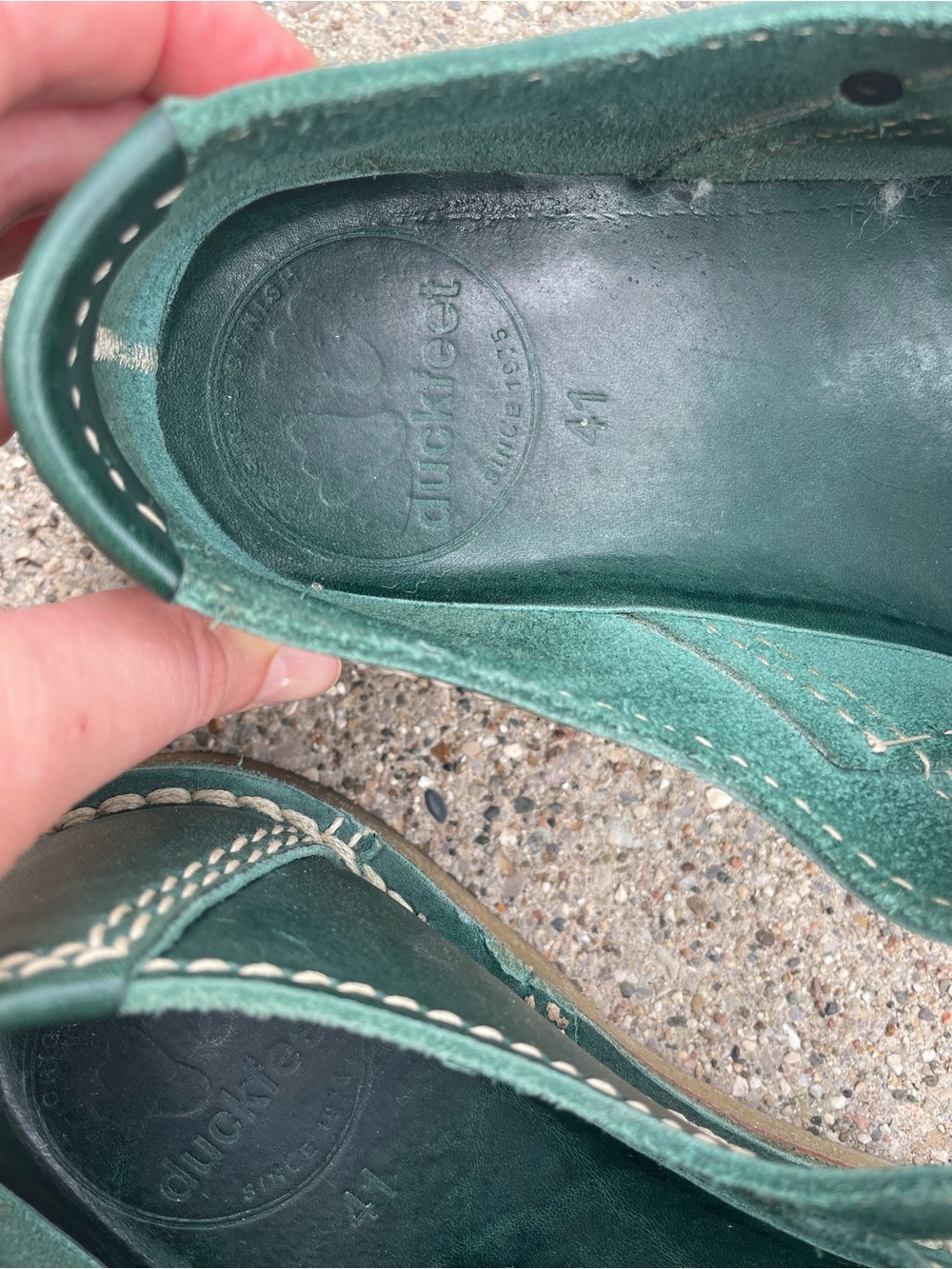 Duckfeet Lolland Mary Jane Leather Green Shoes Wide EU size 41 US 9.5 or 10 - Picture 9 of 14